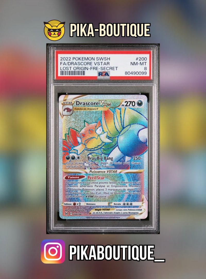 200 - PSA8 DRASCORE - Carte gradée -