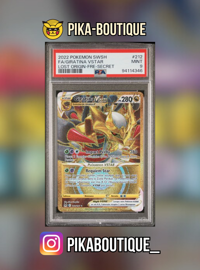212 - PSA9 GIRATINA - Carte gradée -