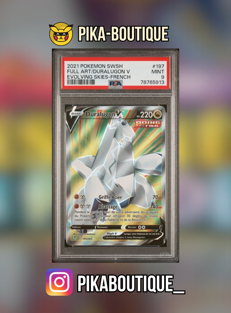 197 - PSA9 DURALUGON - Carte gradée -