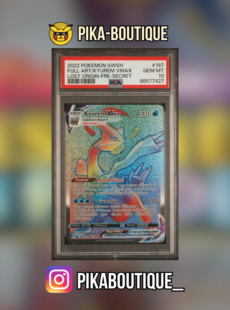 197 - PSA10 KYUREM VMAX - Carte gradée -