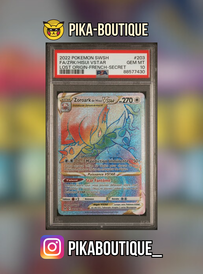 203 - PSA10 ZOROARK - Carte gradée -