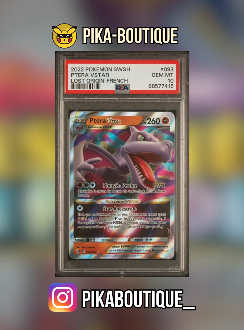 093 - PSA10 PTERA VSTAR - Carte gradée -