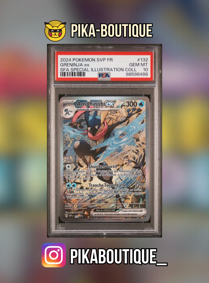 132 - PSA10 AMPHINOBI - Carte gradée -