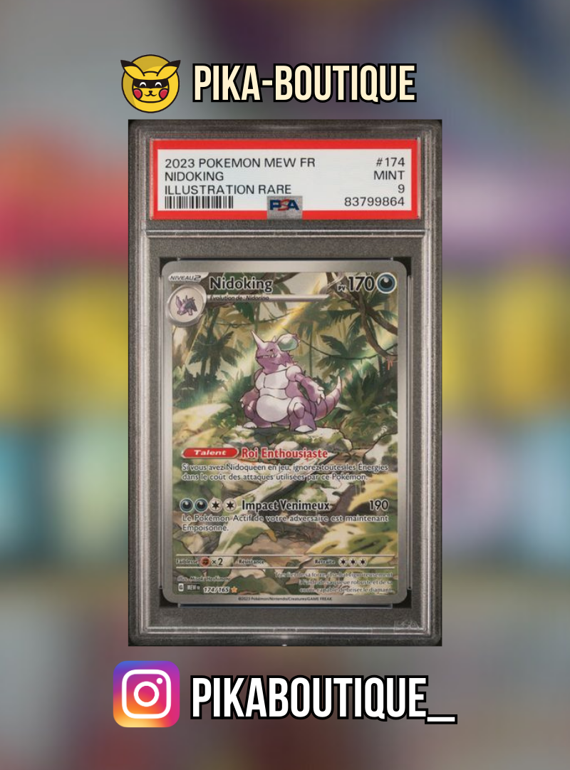 174 - PSA9 NIDOKING - Carte gradée -