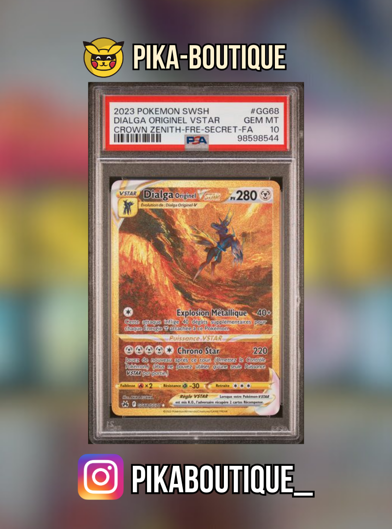 GG67 - PSA10 DIALGA GOLD - Carte gradée -