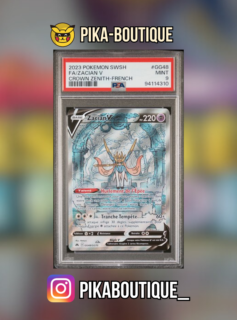 GG48 - PSA9 ZACIAN V - Carte gradée -