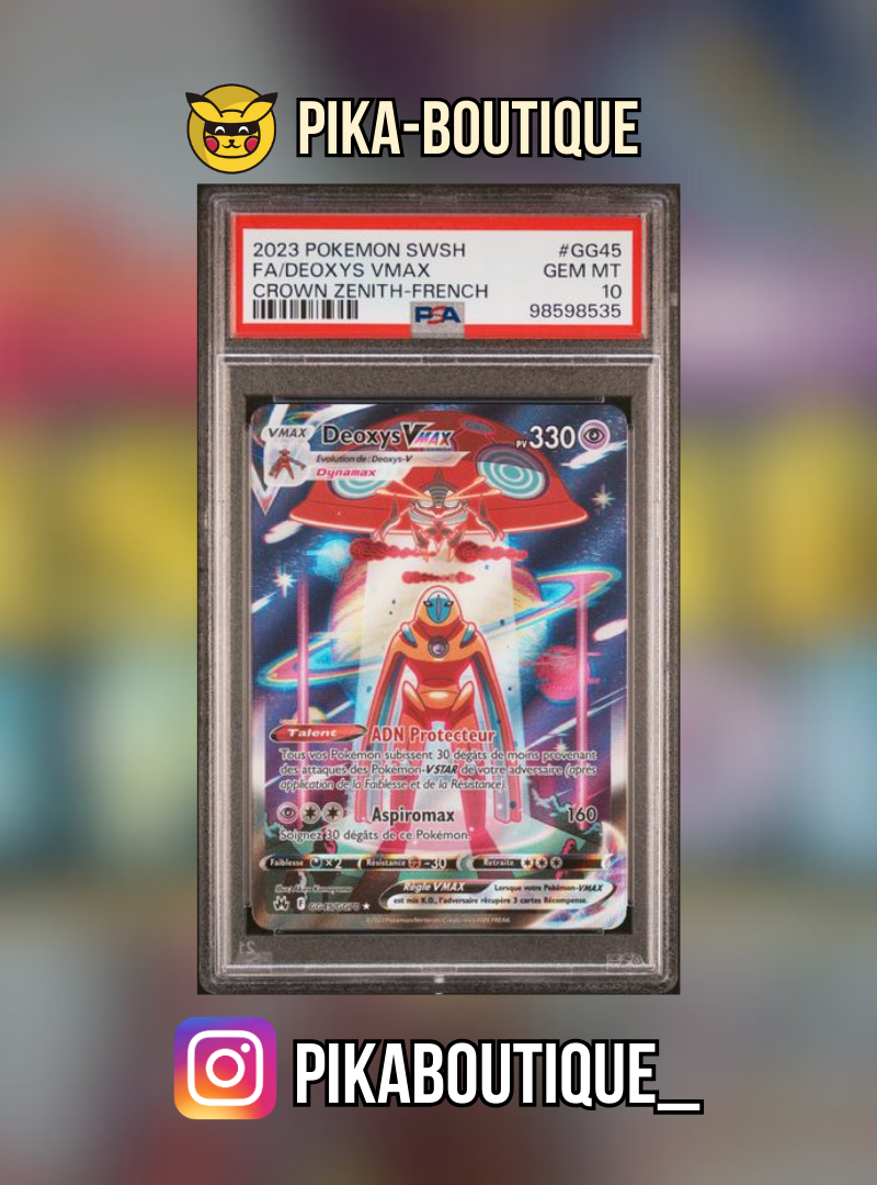 GG45 - PSA10 DEOXYS VMAX - Carte gradée -