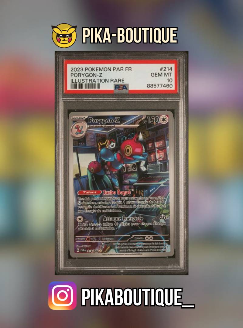 214 - PSA10 PORYGON Z - Carte gradée -