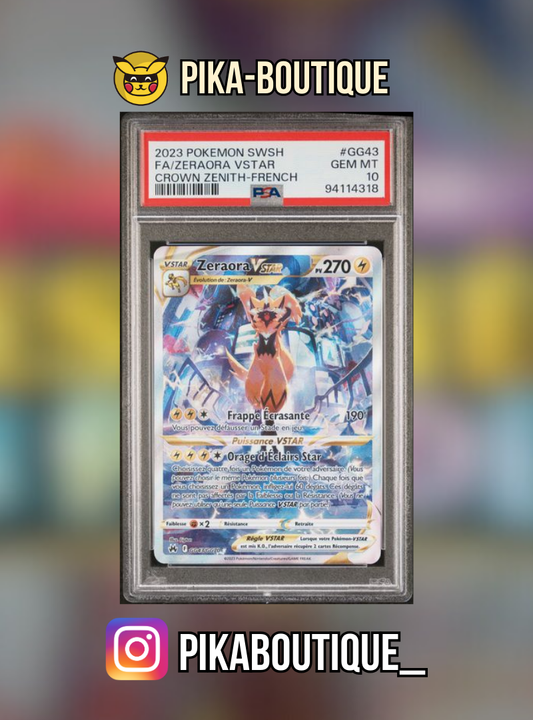 GG43 - PSA10  ZERAORA VSTAR - Carte gradée -