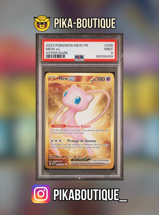 205 - PSA9 MEW GOLD - Carte gradée -