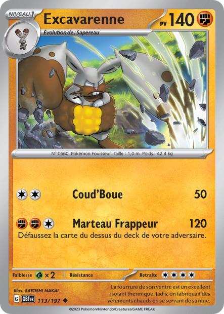 POKEMON EV03 - Carte unité REVERSE 2