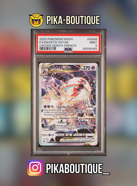 GG46 - PSA9 DEOXYS VSTAR - Carte gradée -