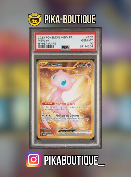 205 - PSA10  MEW GOLD - Carte gradée -