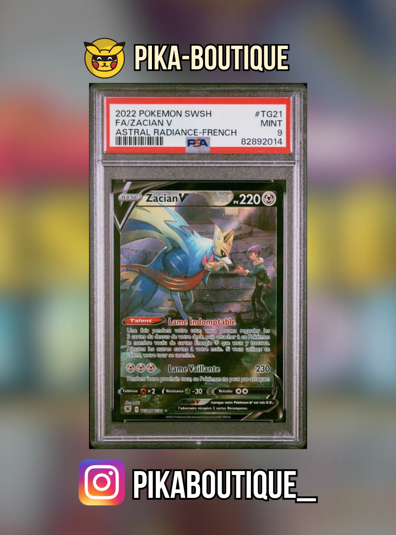 TG21 - PSA9  ZACIAN - Carte gradée -