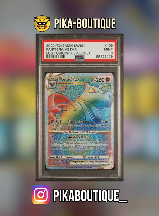 199 - PSA9  PTERA RAINBOW - Carte gradée -