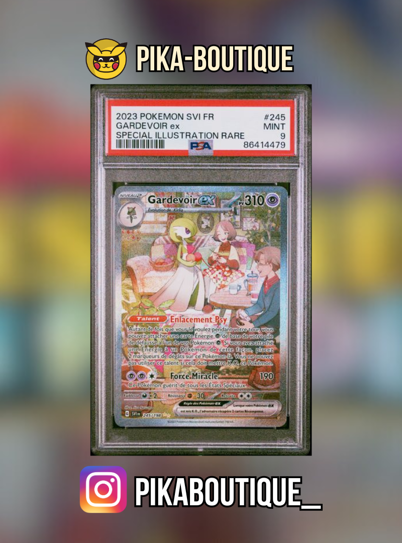 245 - PSA9  GARDEVOIR - Carte gradée -