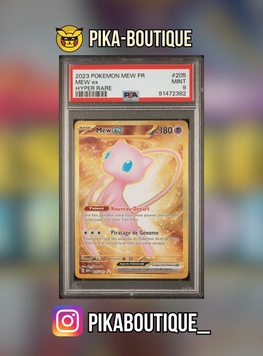 205 - PSA9  MEW GOLD - Carte gradée -