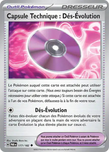 Carte unité EV04 - Reverse