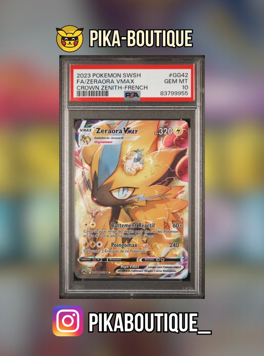 GG42 - PSA10  ZERAORA VMAX - Carte gradée -