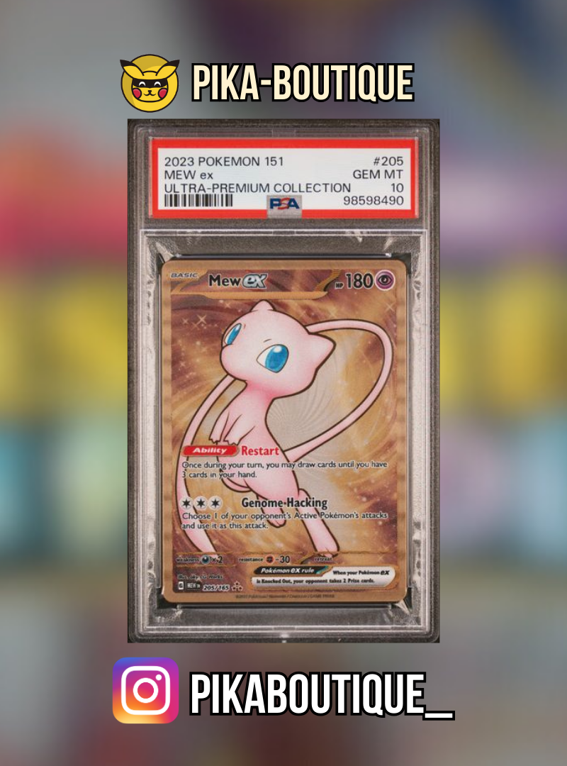 205 - PSA10 MEW GOLD - Carte gradée -