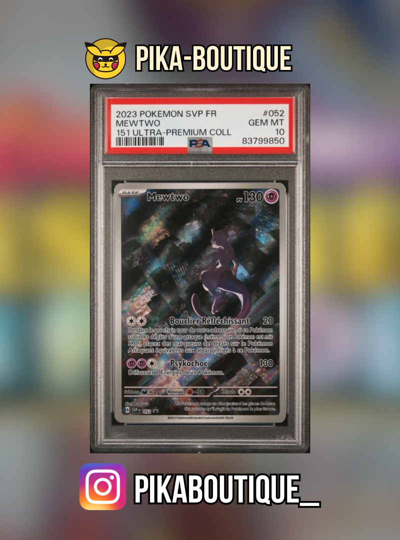 052 - PSA10  MEWTWO - Carte gradée -