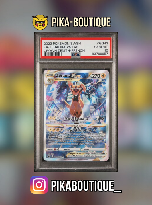 GG43 - PSA10  ZERAORA - Carte gradée -