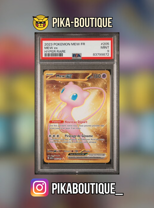 205 - PSA9  MEW GOLD - Carte gradée -