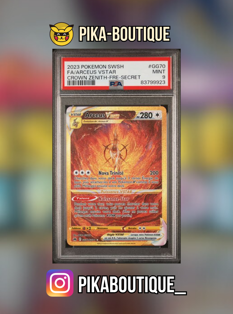 GG70 - PSA9  ARCEUS - Carte gradée -