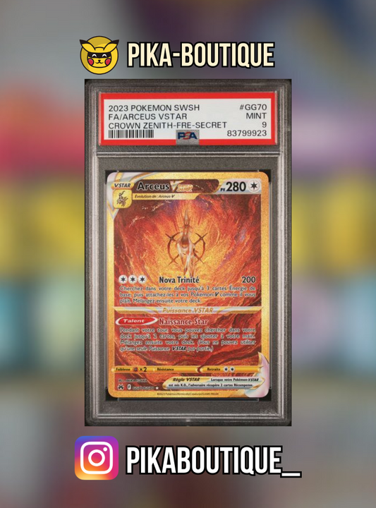 GG70 - PSA9  ARCEUS - Carte gradée -