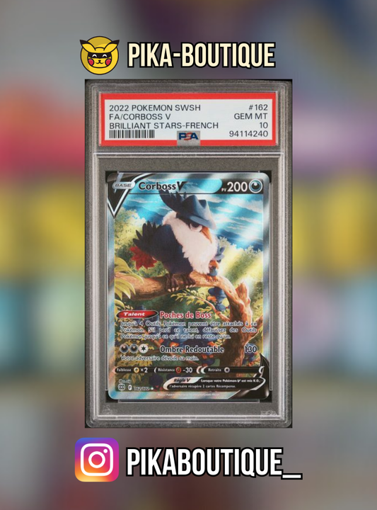 160 - PSA10  CORBOSS ALT - Carte gradée -