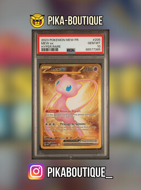 205 - PSA10  MEW GOLD - Carte gradée -