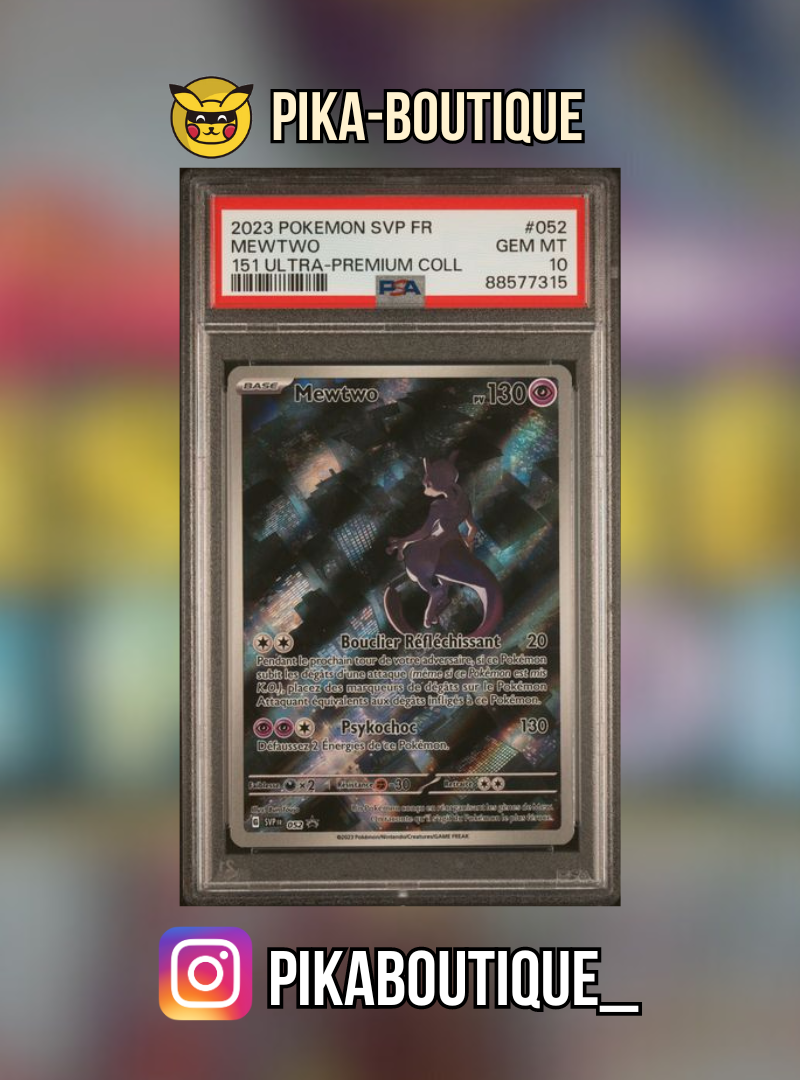 052 - PSA10  MEWTWO - Carte gradée -