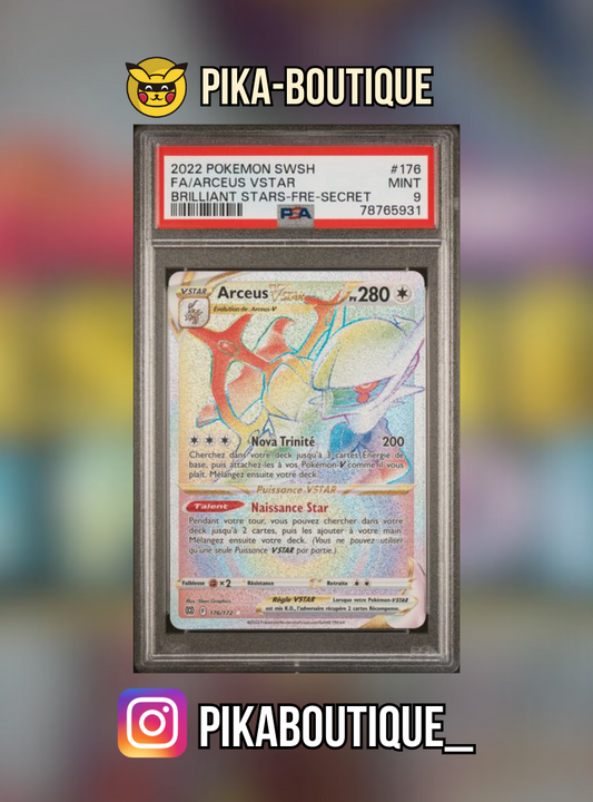 176 - PSA9  ARCEUS - Carte gradée -