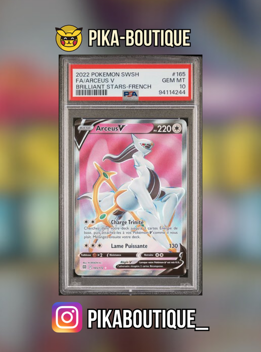 165 - PSA10  ARCEUS FA - Carte gradée -