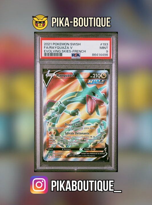 193 - PSA9  RAYQUAZA - Carte gradée -