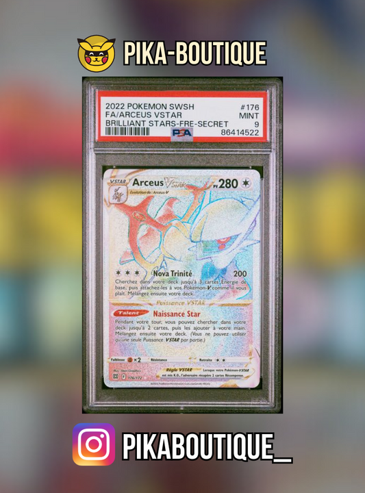 176 - PSA9  ARCEUS - Carte gradée -