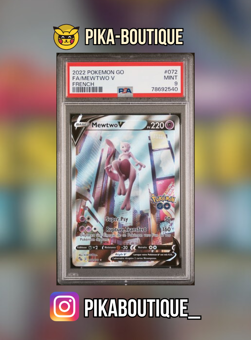 072 - PSA9  MEWTWO - Carte gradée -