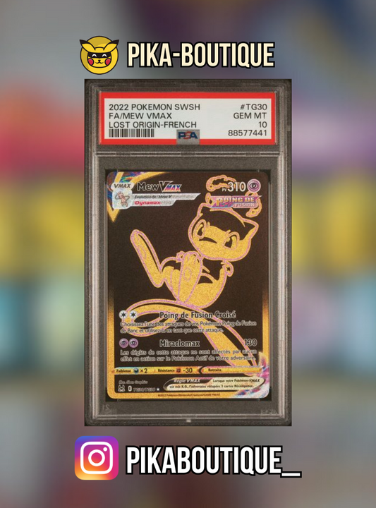 TG30 - PSA10  MEW BLACK GOLD - Carte gradée -