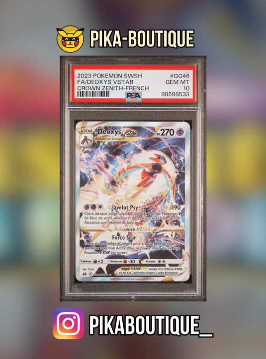 GG46 - PSA10 DEOXYS VSTAR - Carte gradée -