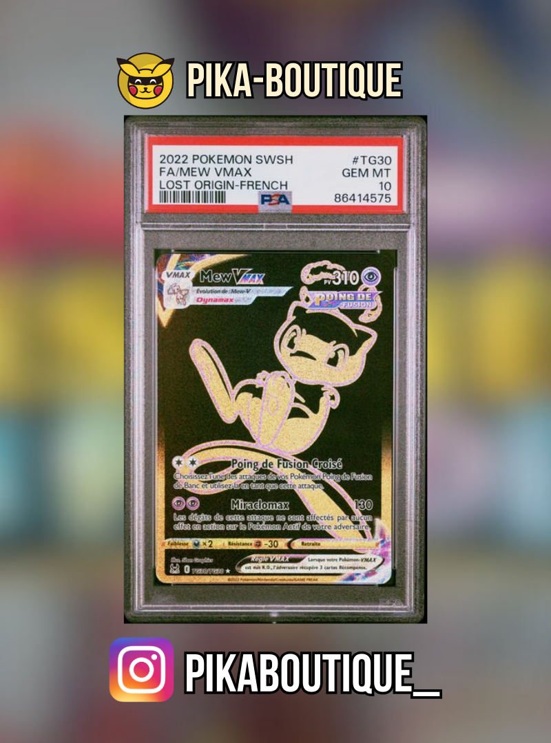 TG30 - PSA10  MEW VMAX - Carte gradée -