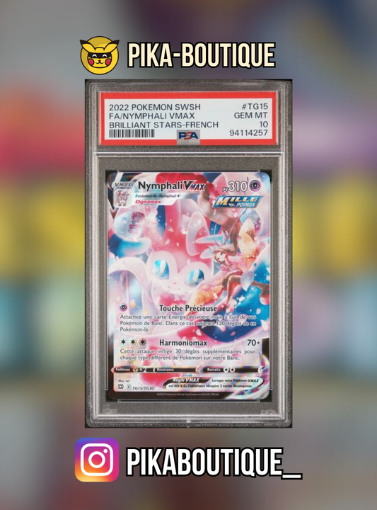 TG15 - PSA10  NYMPHALI VMAX - Carte gradée -