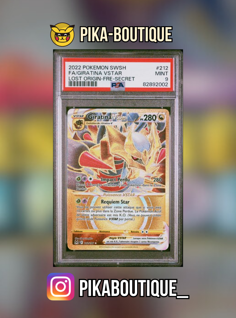 212 - PSA9  GIRATINA - Carte gradée -