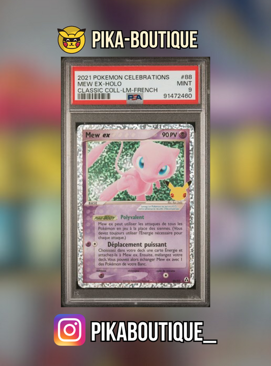 088 - PSA9  MEW HOLO - Carte gradée -