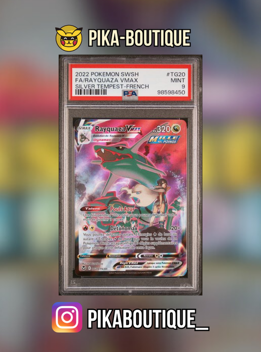 TG20 - PSA9 RAYQUAZA VMAX - Carte gradée -