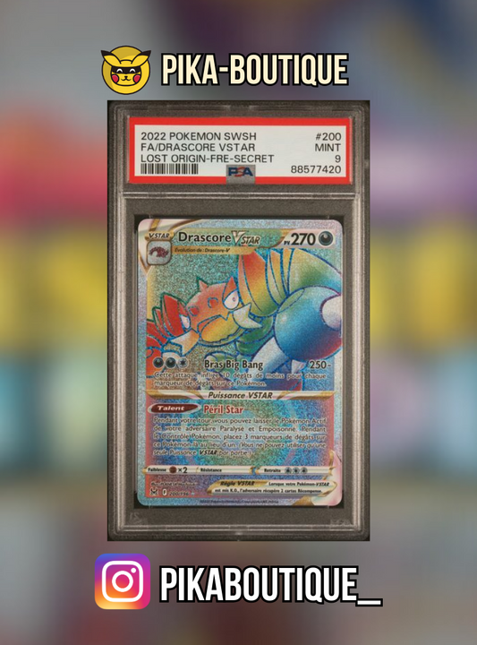 200 - PSA9  DRASCORE - Carte gradée -