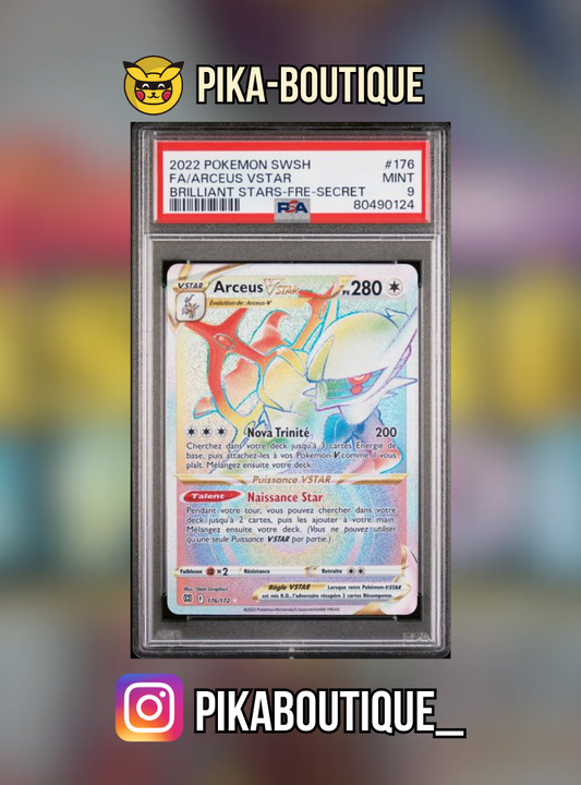 176 - PSA9  ARCEUS - Carte gradée -