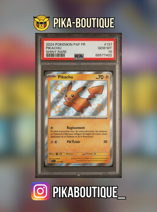 131 - PSA10  PIKACHU SHINY - Carte gradée -