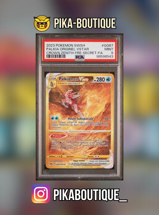 GG68 - PSA9 PALKIA GOLD - Carte gradée -