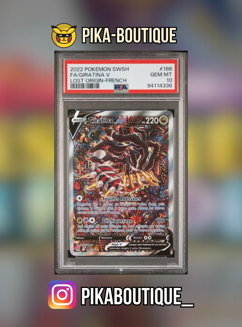 186 - PSA10  GIRATINA ALT - Carte gradée -