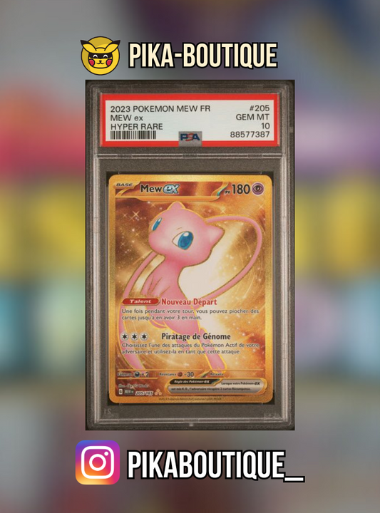 205 - PSA10  MEW GOLD - Carte gradée -